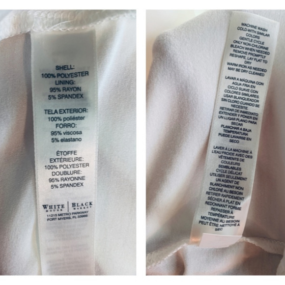 White House Black Market Asymetrical Blouse - Picture 7 of 8